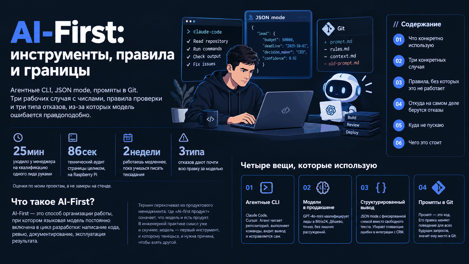 AI-First: инструменты, правила и границы